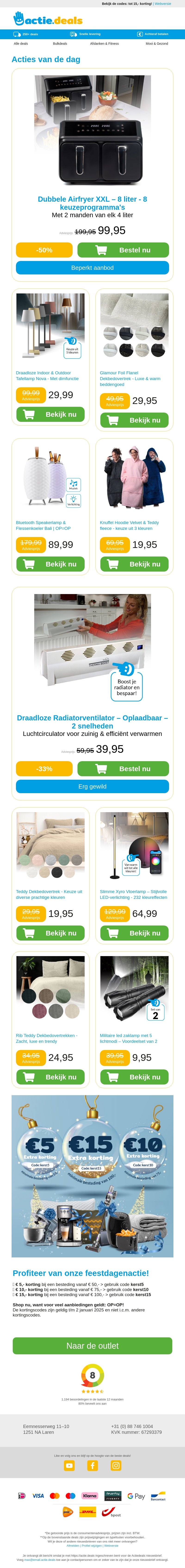 Dubbele Airfryer | Oplaadbare Tafellampen | Flanellen dekbedovertrekken | Speakerlamp | Knuffelhoodie Dubbele Airfryer | Oplaadbare Tafellampen | Flanellen dekbedovertrekken | Speakerlamp | Knuffelhoodie