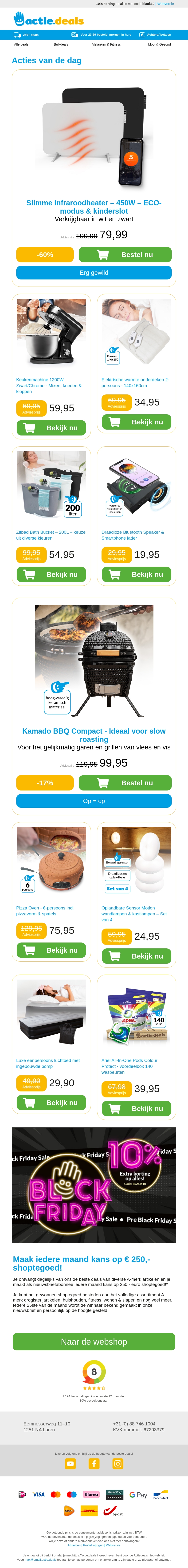 Infrarood Paneelheater | Retro Keukenmachine | Elektrische Onderdeken | Bath Bucket | Easy Touch Speaker Infrarood Paneelheater | Retro Keukenmachine | Elektrische Onderdeken | Bath Bucket | Easy Touch Speaker