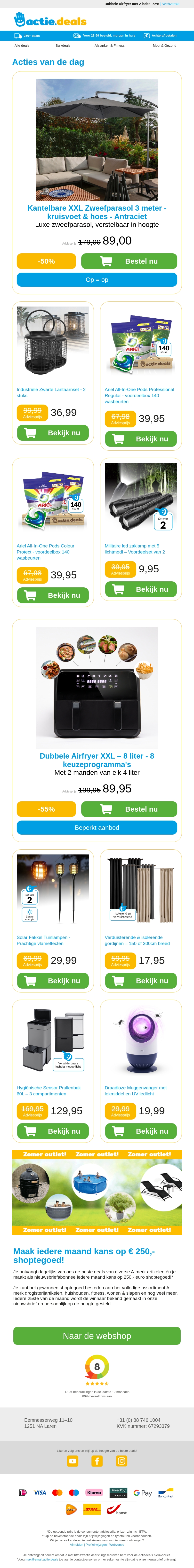 Kantelbare zweefparasol | Indoor & Outdoor Lantaarnset | Ariel waspods | Militaire zaklampen Kantelbare zweefparasol | Indoor & Outdoor Lantaarnset | Ariel waspods | Militaire zaklampen