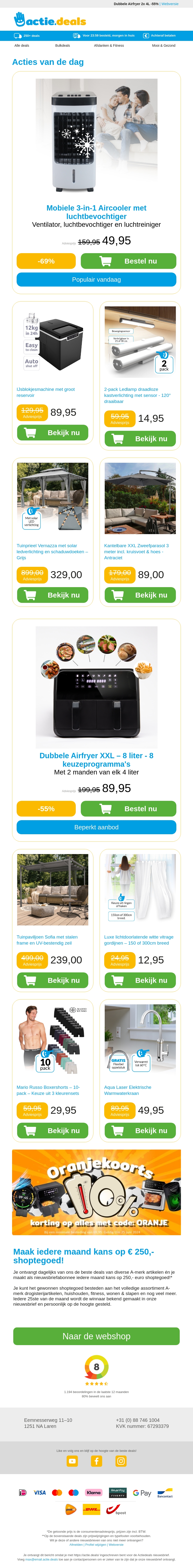 Mobiele aircooler | IJsblokjesmachine | Oplaadbare kastlampen | Tuinpaviljoen | Zweefparasol Mobiele aircooler | IJsblokjesmachine | Oplaadbare kastlampen | Tuinpaviljoen | Zweefparasol