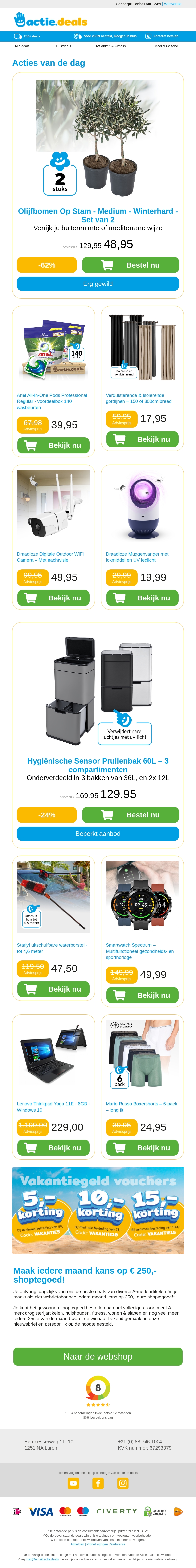 Olijfbomen - winterhard | Ariel Waspods | Verduisterende gordijnen | Buitencamera | Led Muggenvanger Olijfbomen - winterhard | Ariel Waspods | Verduisterende gordijnen | Buitencamera | Led Muggenvanger