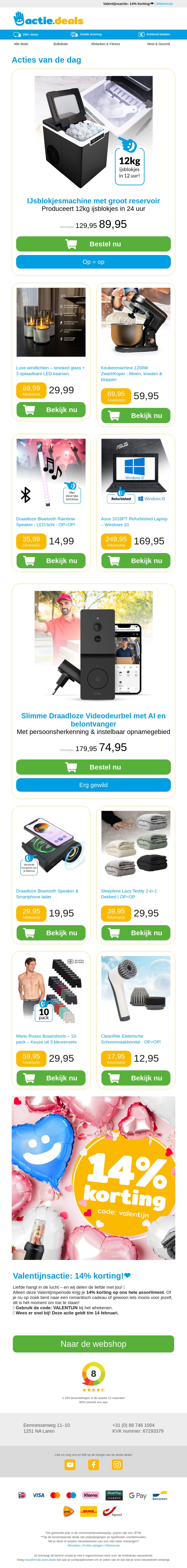 Ijsblokjesmachine | Oplaadbare kaarsen| Keukenmachine 1200W| Bluetooth speaker | Asus refurbished laptop Ijsblokjesmachine | Oplaadbare kaarsen| Keukenmachine 1200W| Bluetooth speaker | Asus refurbished laptop