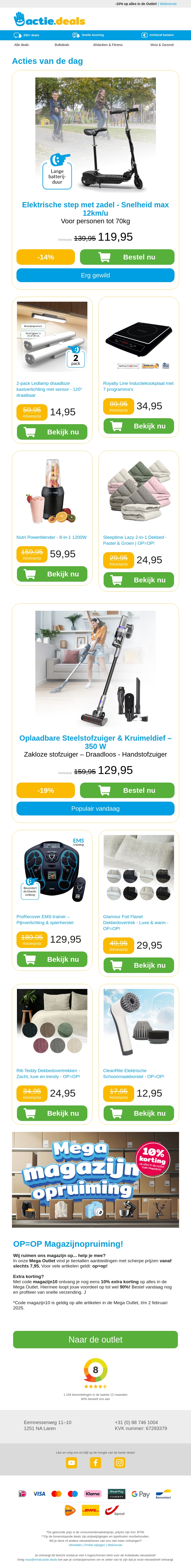 Elektrische kinderstep | Oplaadbare LED-lampen | Inductiekookplaat | Powerblender | Lazy dekbedden Elektrische kinderstep | Oplaadbare LED-lampen | Inductiekookplaat | Powerblender | Lazy dekbedden