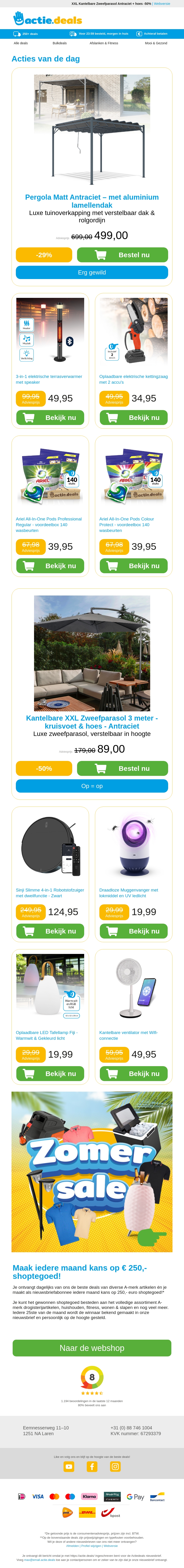 Pergola met lamellendak | Terrasheater met speaker & LED | Oplaadbare Kettingzaag | Ariel Waspods Pergola met lamellendak | Terrasheater met speaker & LED | Oplaadbare Kettingzaag | Ariel Waspods