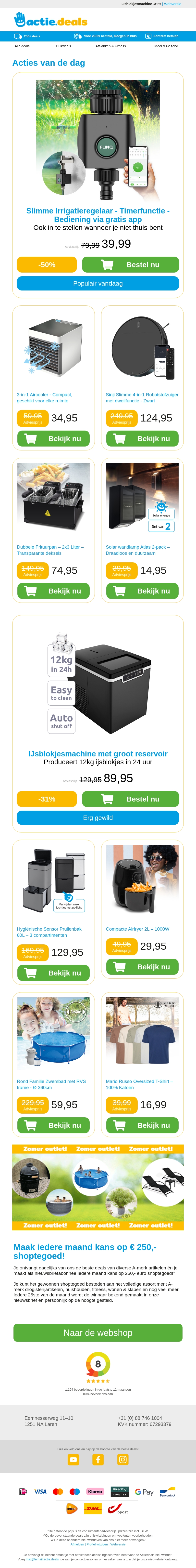 Slimme Irrigatieregelaar | Mini Aircooler | Robotstofzuiger | Dubbele frituurpan | Solar wandlampen Slimme Irrigatieregelaar | Mini Aircooler | Robotstofzuiger | Dubbele frituurpan | Solar wandlampen