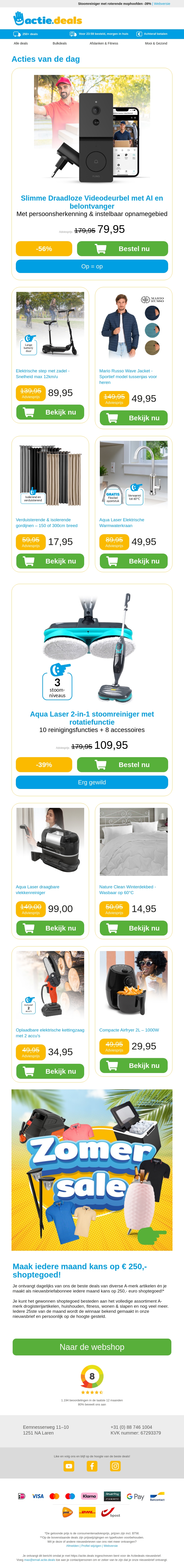 Slimme Videodeurbel met AI | Elektrische step met zadel | Heren tussenjassen | Isolerende gordijnen | Warmwaterkraan Slimme Videodeurbel met AI | Elektrische step met zadel | Heren tussenjassen | Isolerende gordijnen | Warmwaterkraan