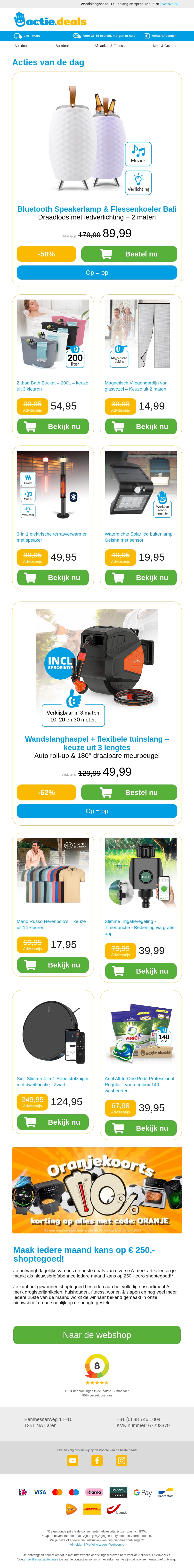 Speaker-ledlamp-flessenkoeler | Bath Bucket | Vliegengordijn | Terrasheater | Solarlamp Speaker-ledlamp-flessenkoeler | Bath Bucket | Vliegengordijn | Terrasheater | Solarlamp