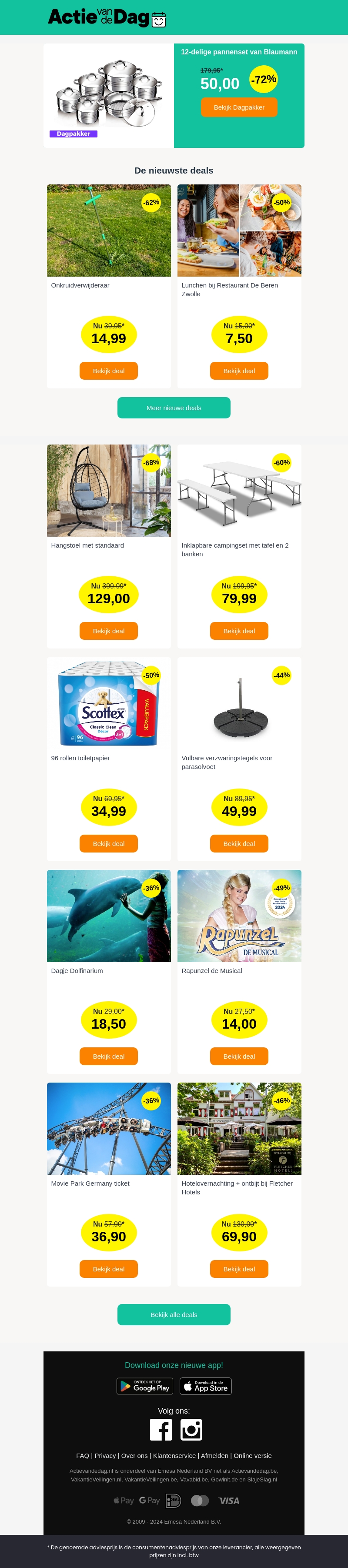 12-delige pannenset van Blaumann 12-delige pannenset van Blaumann