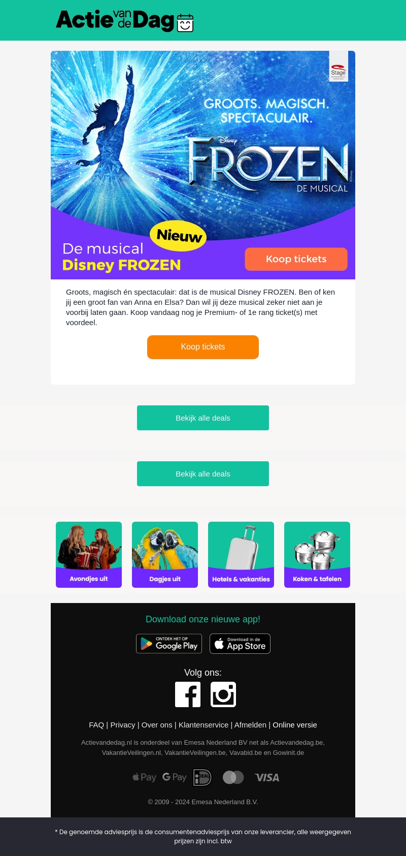 De musical Disney FROZEN | 38% korting De musical Disney FROZEN | 38% korting