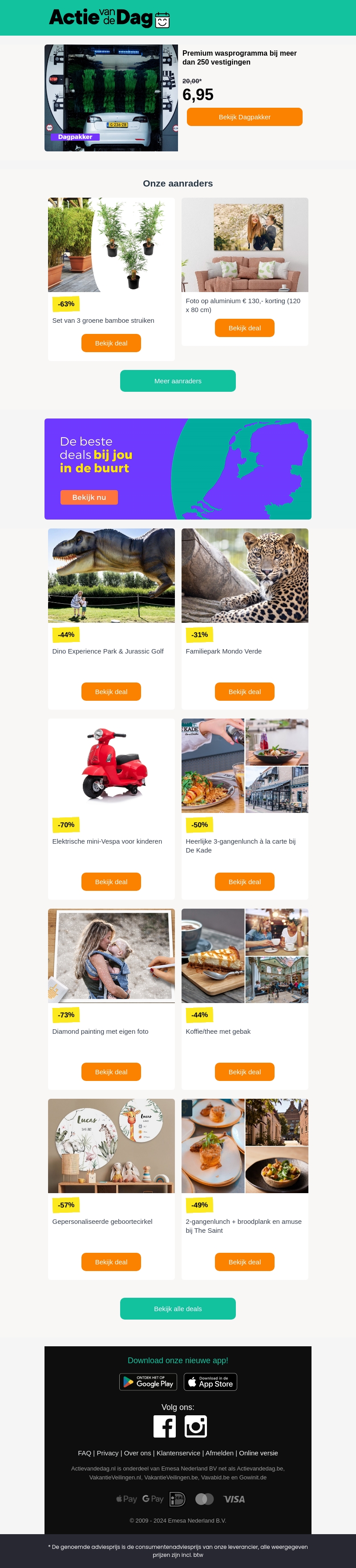 Premium wasprogramma bij meer dan 250 vestigingen Premium wasprogramma bij meer dan 250 vestigingen