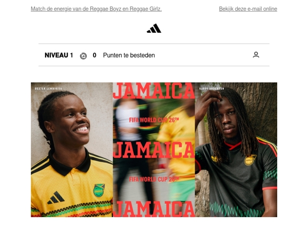 Thuis- en uittenues Jamaica