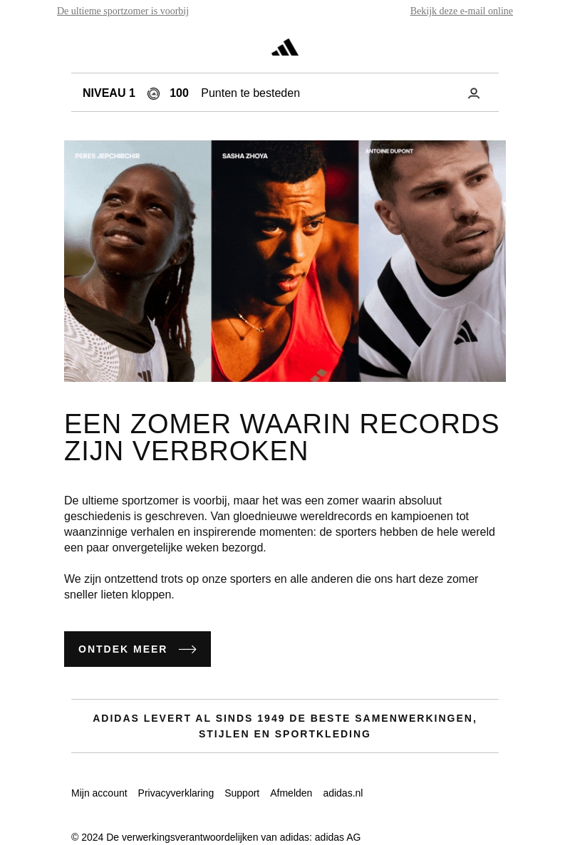 Een zomer waarin geschiedenis is geschreven Een zomer waarin geschiedenis is geschreven