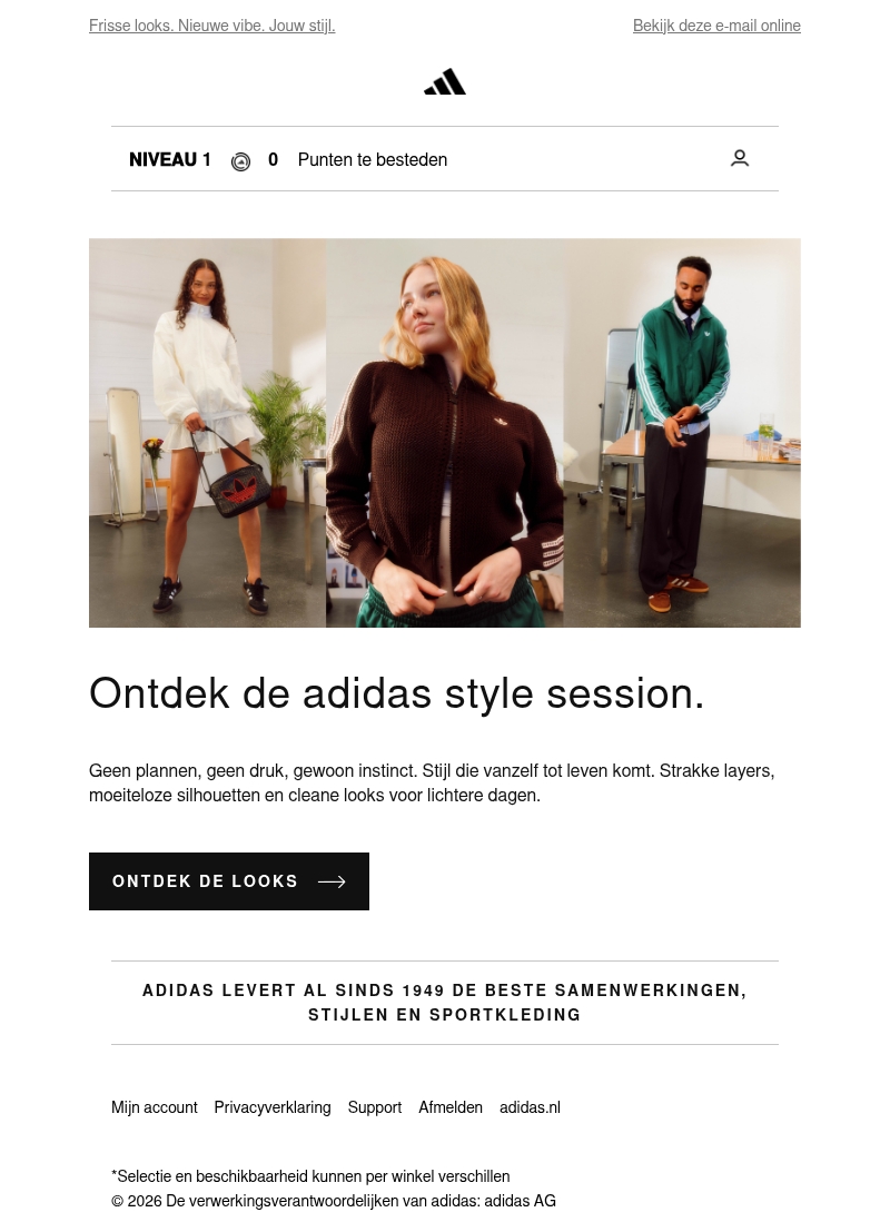 Stap binnen in de adidas Style Session Stap binnen in de adidas Style Session