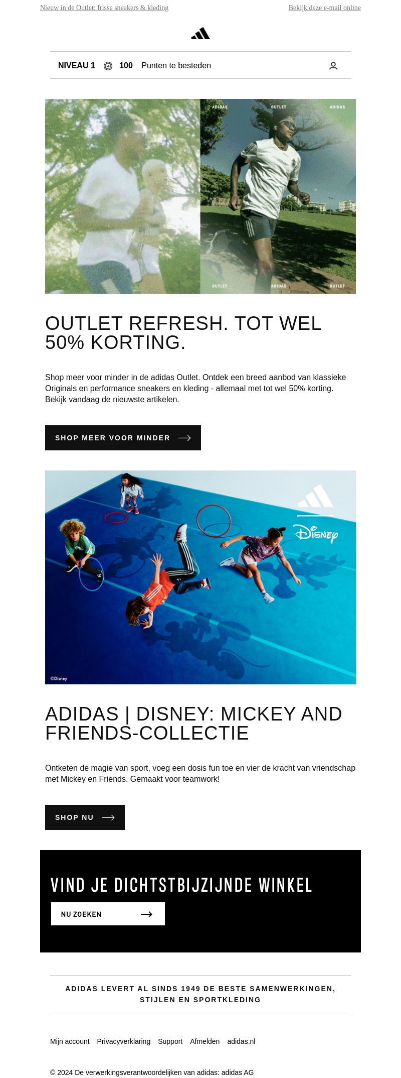 Nieuw in de Outlet: Tot wel 50% korting Nieuw in de Outlet: Tot wel 50% korting