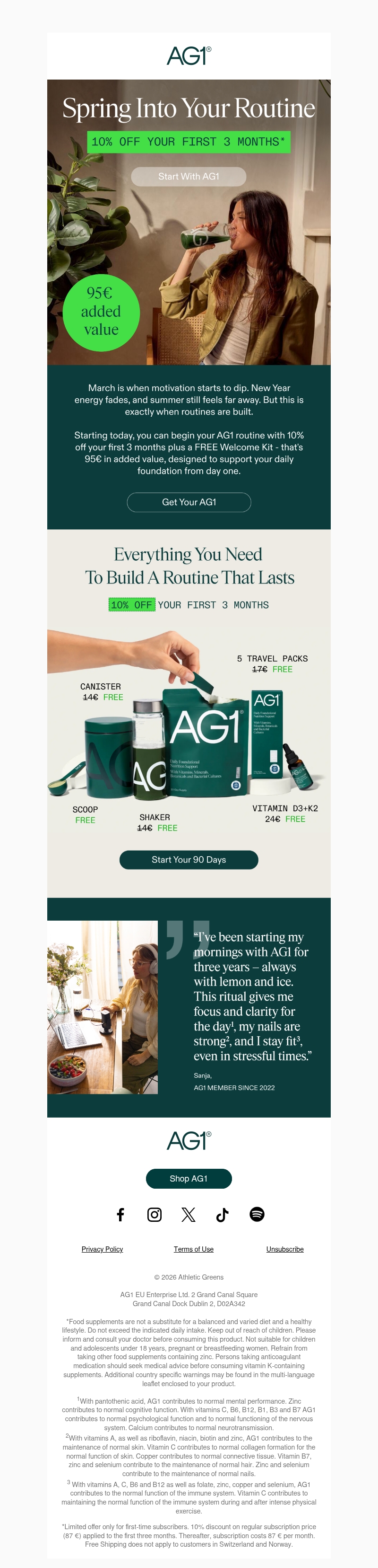 Spring Into Your Routine With 10% Off Spring Into Your Routine With 10% Off