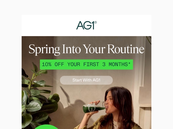 Spring Into Your Routine With 10% Off