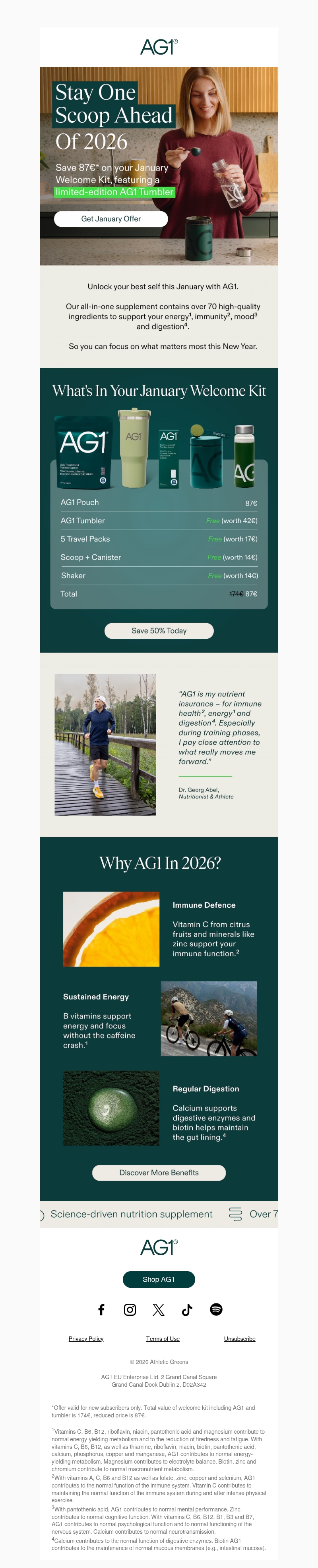 Get ahead of 2026 with AG1 Get ahead of 2026 with AG1