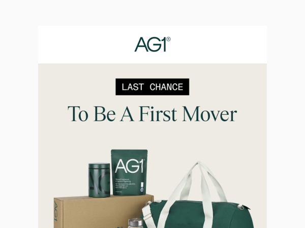 Last Call - AG1 Black Friday Deal 🎁