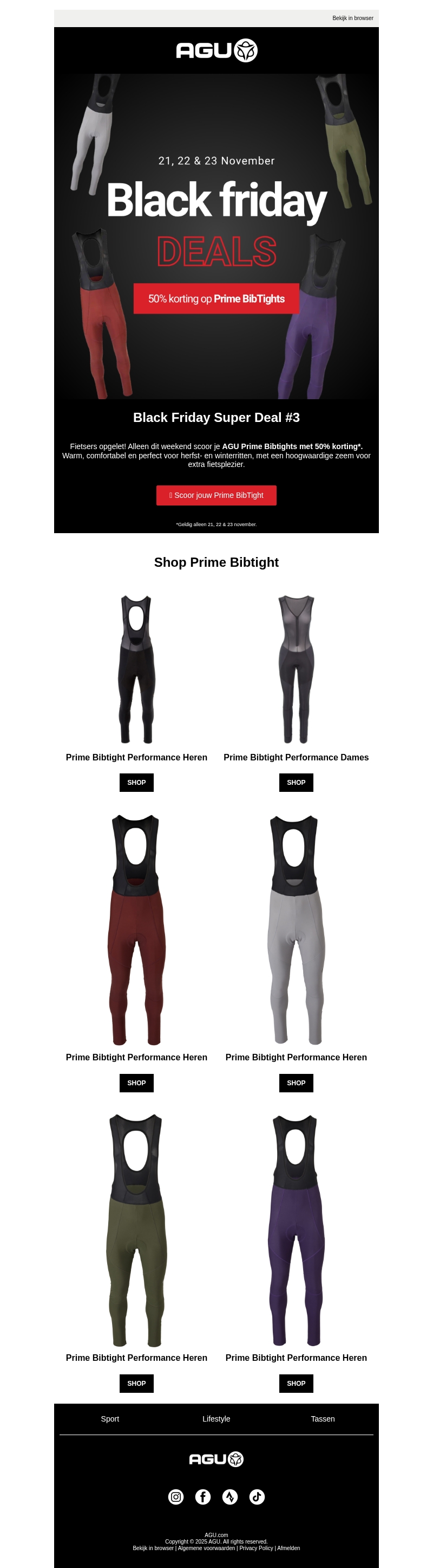 50% korting op Prime Bibtights 50% korting op Prime Bibtights