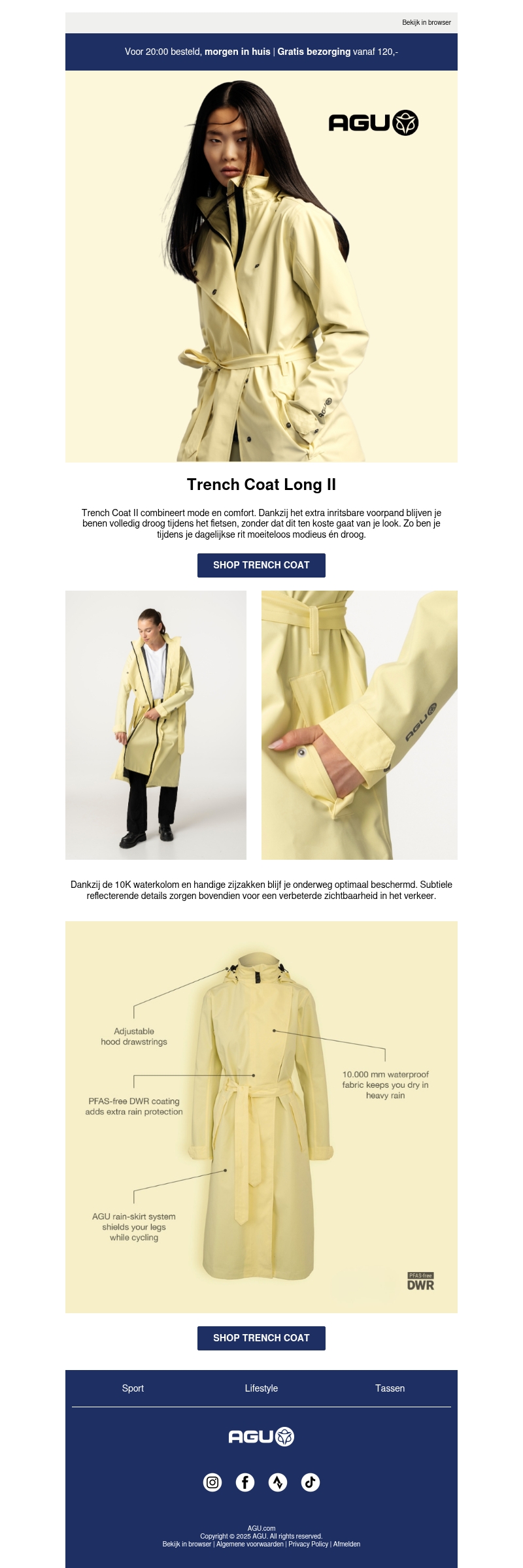 Nieuw! Trench Coat Long II Nieuw! Trench Coat Long II