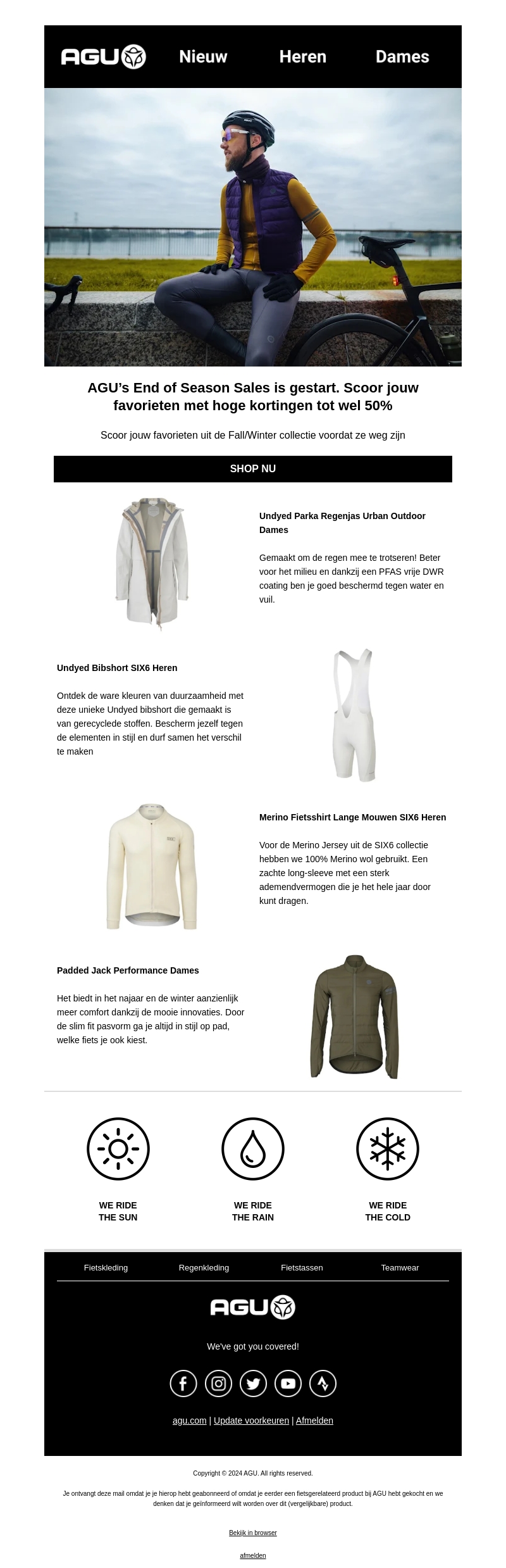 Mailaanbiedingen, het is zover: AGU's End of Season Sale – tot 50% korting! Mailaanbiedingen, het is zover: AGU's End of Season Sale – tot 50% korting!