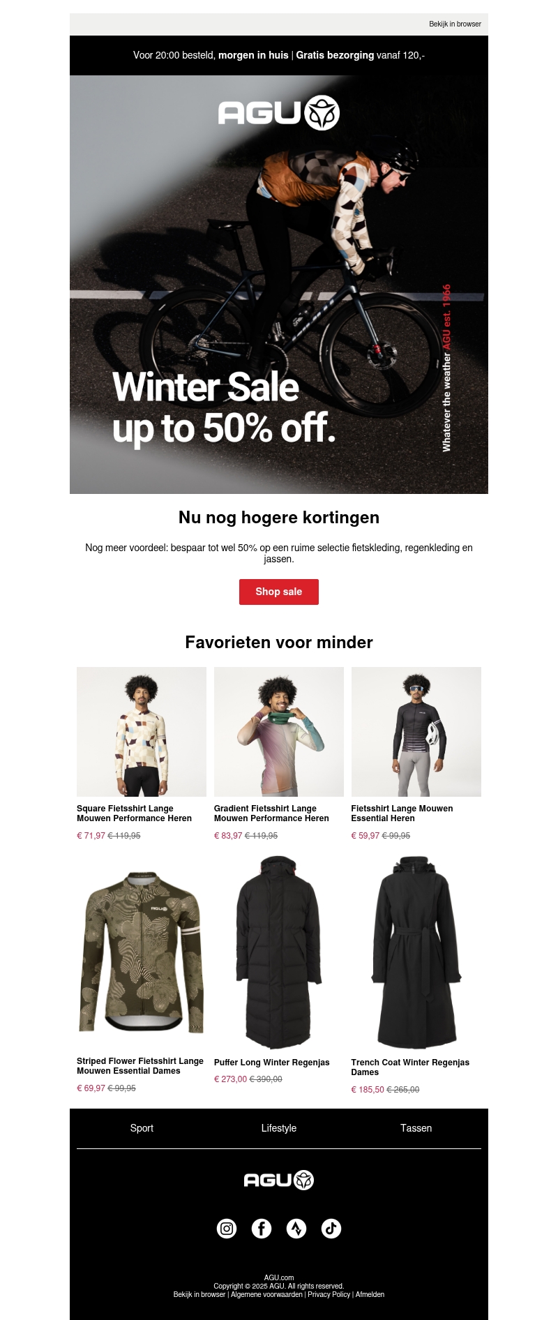Nu nog hogere kortingen in de winter sale Nu nog hogere kortingen in de winter sale