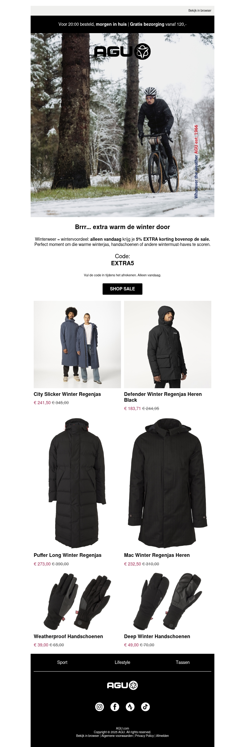 Vandaag 5% extra sale-korting! Vandaag 5% extra sale-korting!