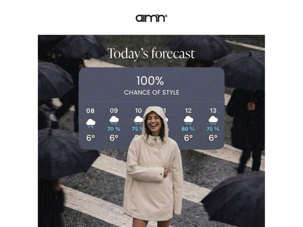 FITS FOR EVERY FORECAST ☔