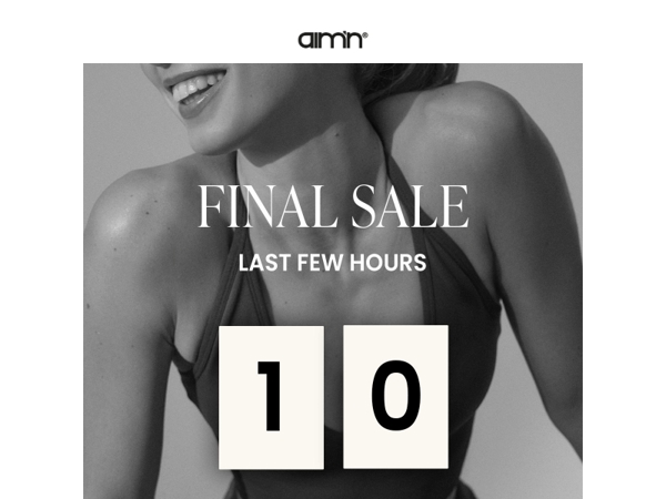 FINAL SALE eindigt om middernacht ⏳