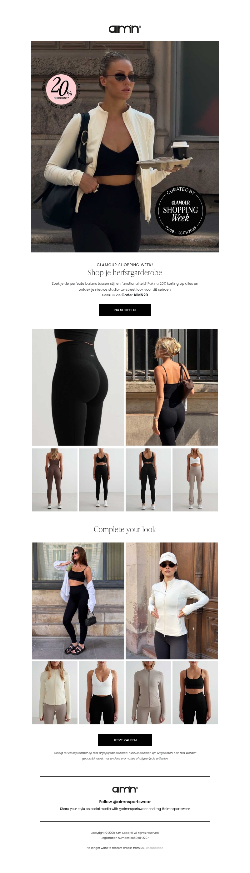 20% korting op je herfstgarderobe 20% korting op je herfstgarderobe