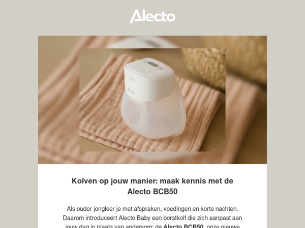 Ontdek de nieuwe draagbare borstkolf – nu met 10% introductiekorting