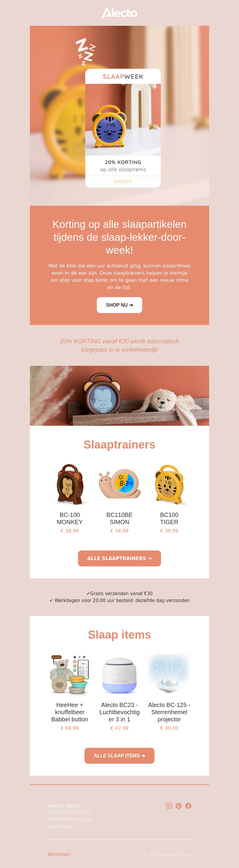 Wintertijd? 20% KORTING tijdens de slaapweek ⏰😴 Wintertijd? 20% KORTING tijdens de slaapweek ⏰😴