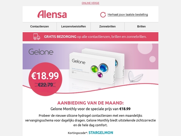 Gelone Monthly voor een speciale prijs van €18.99