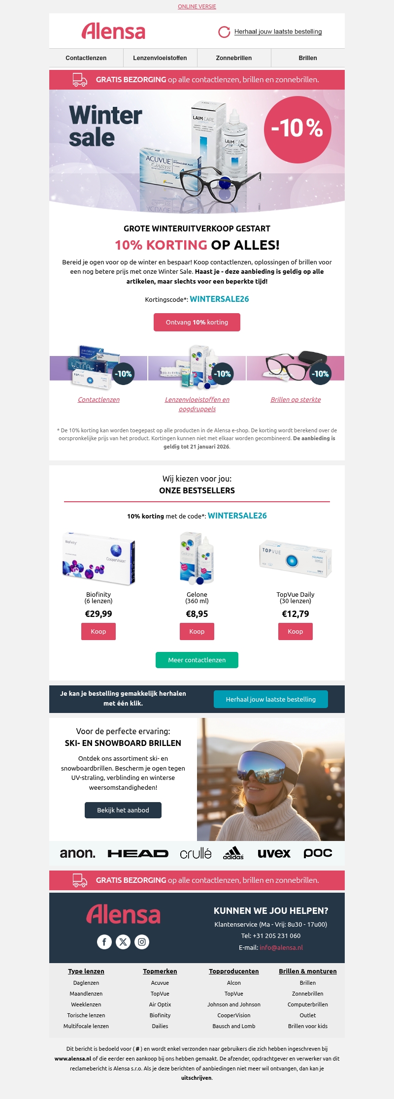🥶10% korting op je hele aankoop met de Winter Sale aanbieding 🥶10% korting op je hele aankoop met de Winter Sale aanbieding