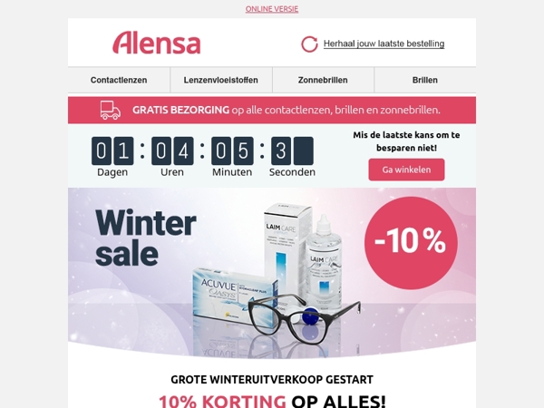 📢Laatste kans: profiteer van 10% korting op alles!
