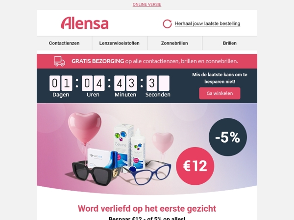 Het Valentijnsaanbod eindigt in 3, 2, 1… ⏳