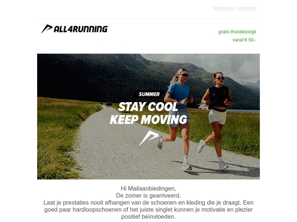 Alles voor de zomer. Tot 50% korting op adidas producten