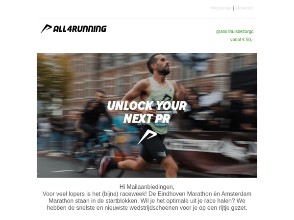 Raceweek! Bekijk de snelste en nieuwste wedstrijdschoenen