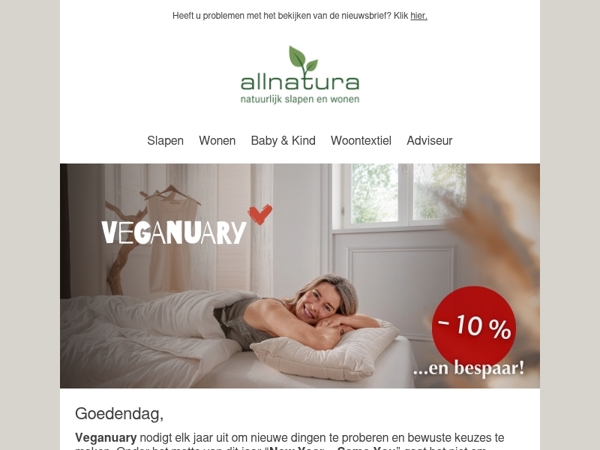 Veganurary bij allnatura & 10% korting!