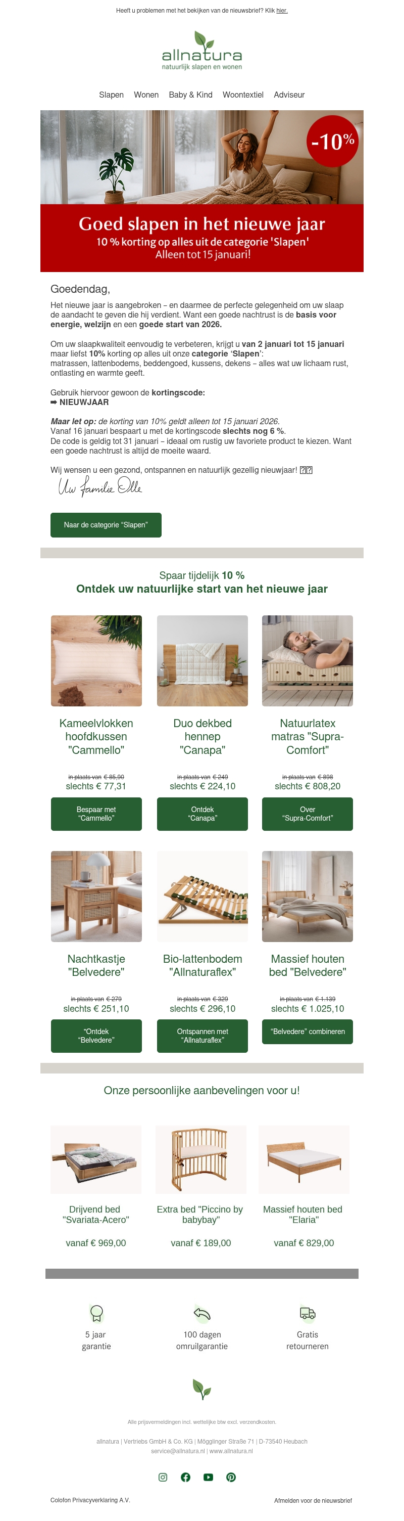 Bespaar nu 10% op een goede nachtrust! ✨ Bespaar nu 10% op een goede nachtrust! ✨