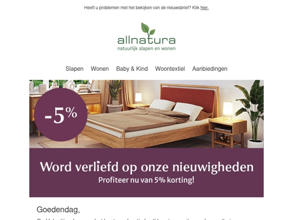 5 % Valentijnskorting op onze nieuwigheden 💕