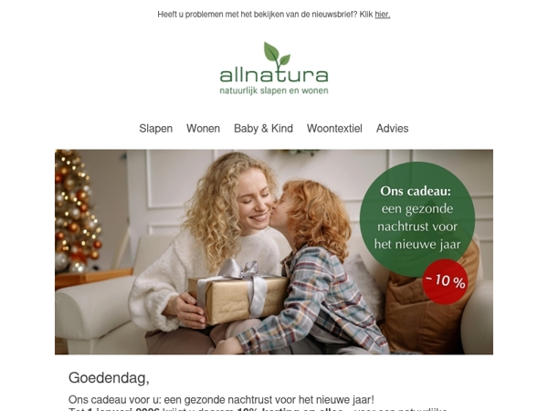 Bespaar 10% tot het einde van het jaar! ✨