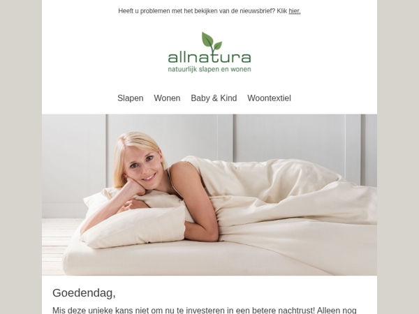 Nog maar 3 dagen: bespaar tot 20% op matrassen!