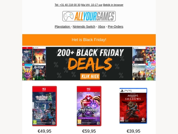 Laatste kans: Nog 2 dagen Black Friday Deals!