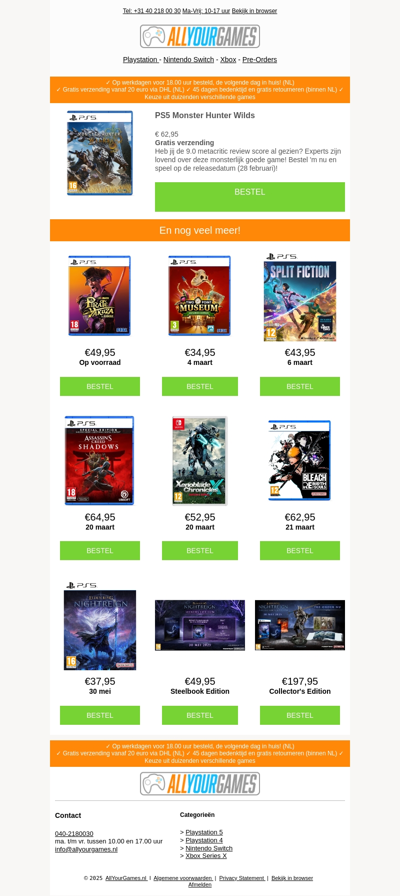 Deze week: Monster Hunter Wilds! Deze week: Monster Hunter Wilds!