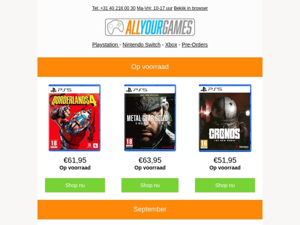 Op voorraad: Borderlands 4!