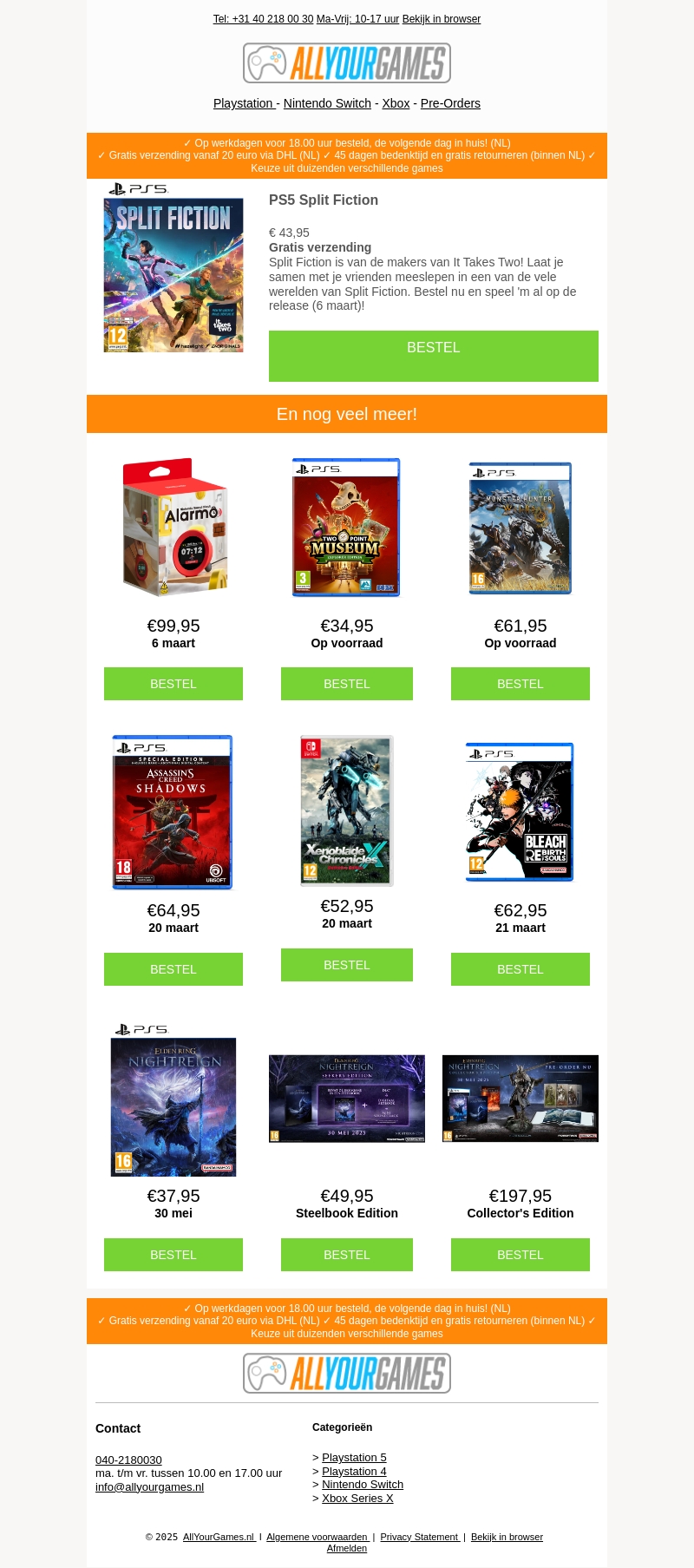 Deze week: Split Fiction + Nintendo Alarmo! Deze week: Split Fiction + Nintendo Alarmo!