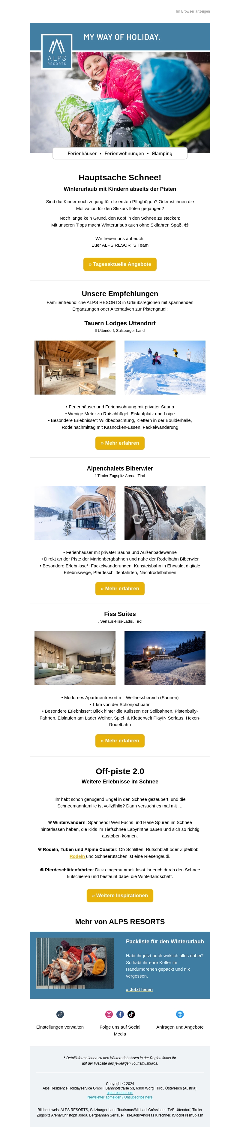 ❄ Winterurlaub ohne Ski? Hier wird's spannend! ❄ Winterurlaub ohne Ski? Hier wird's spannend!