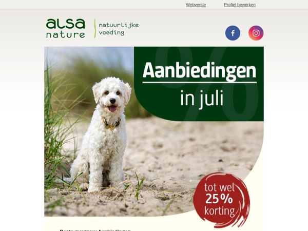 ✨ Tot 25% korting op heel veel producten!