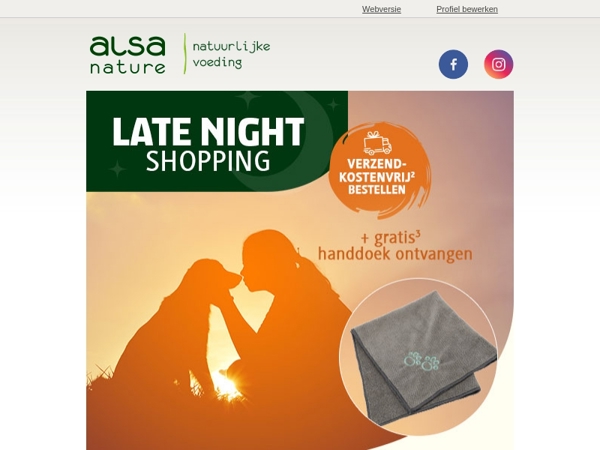 🐕 Alleen VANAVOND Verzendkostenvrij + gratis artikel